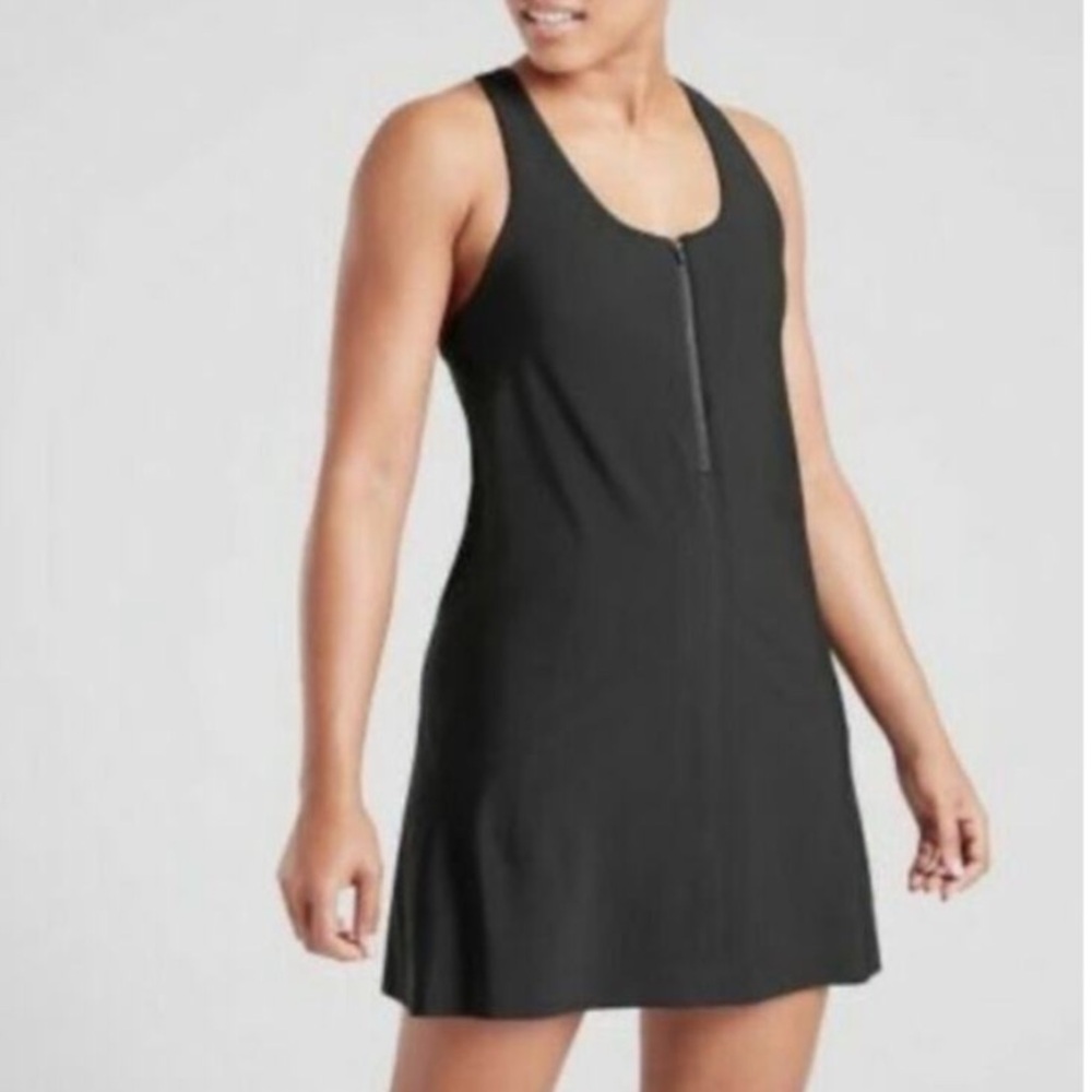 Athleta ultimate 2 in 1 support dress black size XSP